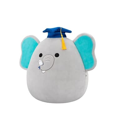 Squishmallows Original 12in Lemus The Grey Elephant with Graduation Cap – Official Jazwares Plush (Medium-Sized) - Image 2