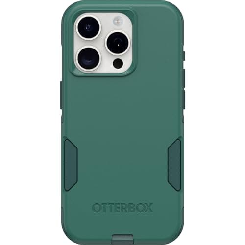 OtterBox iPhone 15 Pro (Only) Commuter Series Case - GET Your Greens, Slim & Tough, Pocket-Friendly, with Port Protection - Image 1
