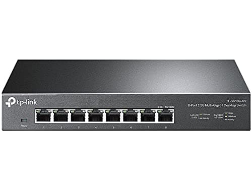 TP-Link TL-SG108-M2 - 8 Port Multi-Gigabit Unmanaged Network Switch, Ethernet Splitter, 𝟮.𝟱𝗚𝗯 Bandwidth, Plug & Play Desktop/Wall-Mount Fanless Metal Design - Image 1