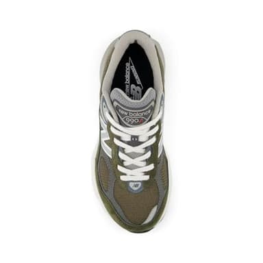 New Balance Baby FuelCell 990 V6 Lace-up Sneaker, Olive/Grey, 2 Wide US Unisex Infant - Image 5