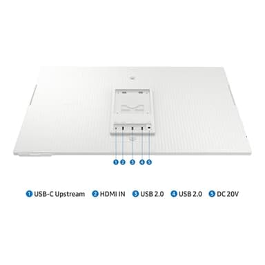 SAMSUNG 32-Inch M8 (M80D) Series 4K UHD Smart Monitor with Streaming TV, Speakers, HDR10+, AI Upscaling, USB-C, Ergonomic Stand, SlimFit Camera, Gaming Hub, LS32DM801UNXZA, 2024 - Image 9