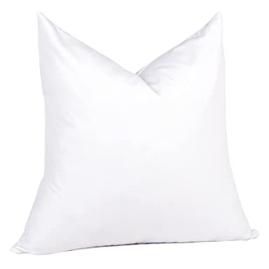 puredown® 30 x 30 Feather Down Throw Pillow Insert, 1 Pack Euro Pillow for Decorative Bed Cushion Couch Sofa - Image 1