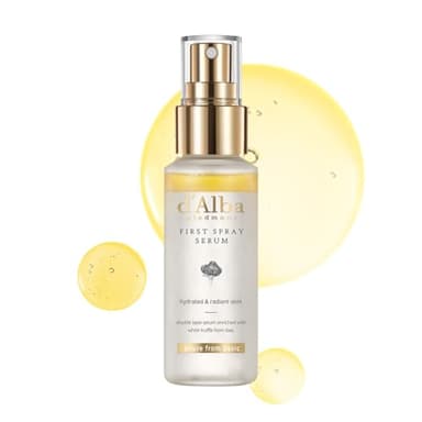 d'alba Piedmont Italian White Truffle First Spray Serum, Vegan Skin Care, Hydrating Face Moisturizer, Glow Serum for Radiant Skin, Non Comedogenic, All In One Mist (1.69 fl oz.) - Image 1