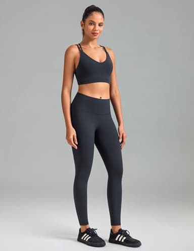 Colorfulkoala Women's Dreamlux High Waisted Workout Leggings 25" Inseam 7/8 Length Yoga Pants (L, Blue Ink) - Image 7