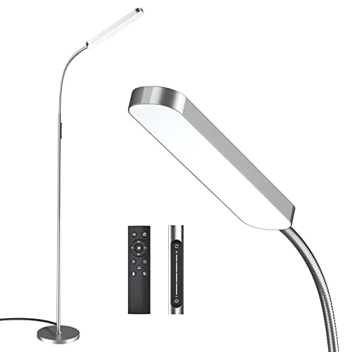 Wio-Mio 15w/1000lm Bright LED Floor Lamp with Stepless Adjustable 3000K-6000K Colors and Dimmer, Remote and Touch Control Reading Lamp, Adjustable Gooseneck Floor Lamp for Living Room - Image 1