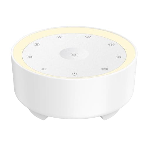 Kipcush Sound Machine & Night Light for Adults/Baby/Kid. White Noise Machine with Max 8H Timer & 20 Soothing Sleep Sounds. Small Size & Portable Design for Bedroom, Office, Travel. Favorites Buttons - Image 1