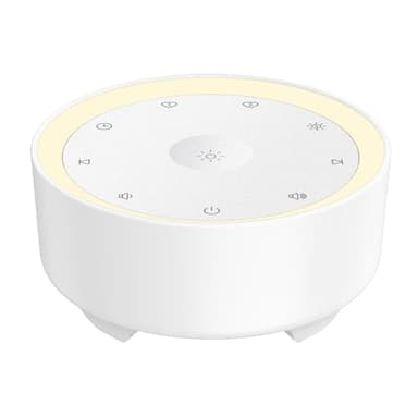 Kipcush Sound Machine & Night Light for Adults/Baby/Kid. White Noise Machine with Max 8H Timer & 20 Soothing Sleep Sounds. Small Size & Portable Design for Bedroom, Office, Travel. Favorites Buttons - Image 1