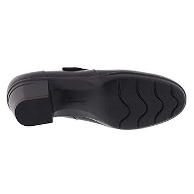 Clarks Womens Emslie Lulin Pumps-Shoes, Black, 8 Wide US - Image 4