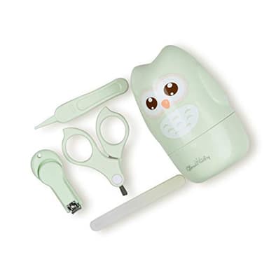 Baby Nail Kit, Baby Manicure Kit and Pedicure with Cute Owl Shape Case. Baby Nail Clipper, Scissor, Nail File & Tweezer for Newborn, Infant & Toddler, Mothers Day Gifts(Green) - Image 6