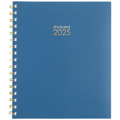 AT-A-GLANCE 2025 Planner, Weekly & Monthly, 7" x 8-3/4", Medium, Harmony, Denim (1099-805-20-25) - Image 1