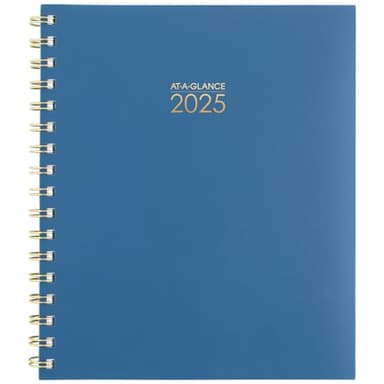 AT-A-GLANCE 2025 Planner, Weekly & Monthly, 7" x 8-3/4", Medium, Harmony, Denim (1099-805-20-25) - Image 1