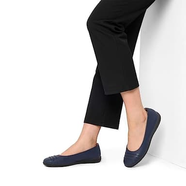 DREAM PAIRS Women's Flats with Arch Support, Ballet Flats for Women Dressy Comfortable, Round Toe & Slip On Office Shoes,Size 11,Navy,SDFA2306W - Image 7