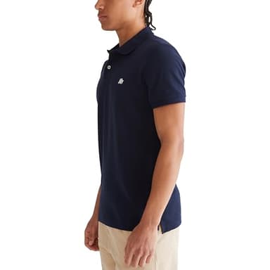 AEROPOSTALE Men's Polo, Heritage Navy, Large - Image 4