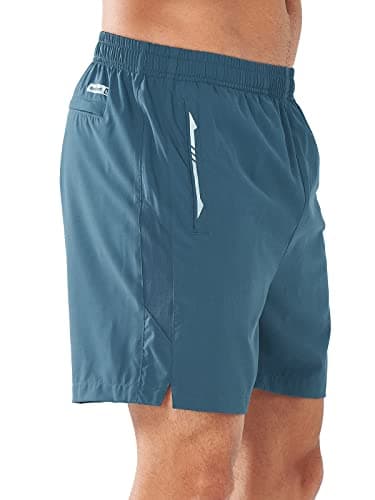 NORTHYARD Men's Running Athletic Shorts 5"/ 7"/ 9" Workout Gym Short Tennis Quick Dry Active Sport Hiking Basketball-5'' Greyblue-M - Image 2