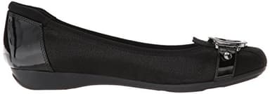AK Anne Klein Sport Women's Umeko ballet flat Shoe, black/multi fabric, 9.5 M US - Image 6