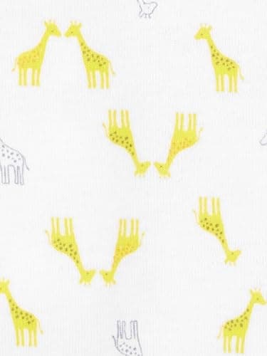 Simple Joys by Carter's Unisex Babies' Short-Sleeve Bodysuit, Pack of 6, Grey/Yellow, Newborn - Image 4