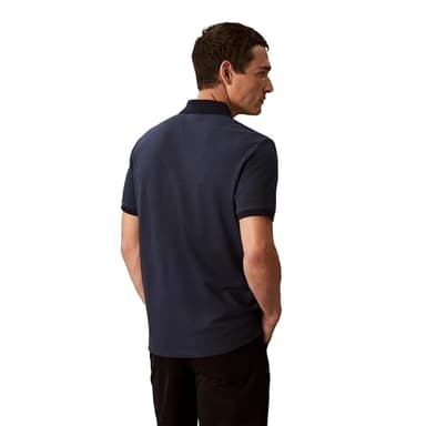 Calvin Klein Men's Jacquard Refined Polo Dark Sapphire - Image 5
