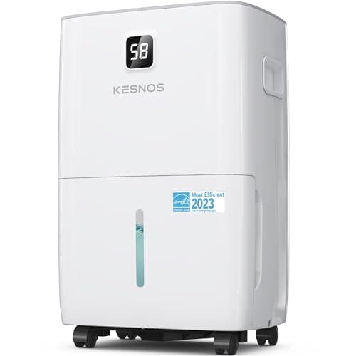 Kesnos 80 Pints Energy Star Dehumidifier for Home & Basement with Drain Hose, Front LED Display and 1.06 Gal Water Tank, Ideal for Spaces up to 5,500 Sq. Ft., Featuring Auto Defrost & Timer Function - Image 1