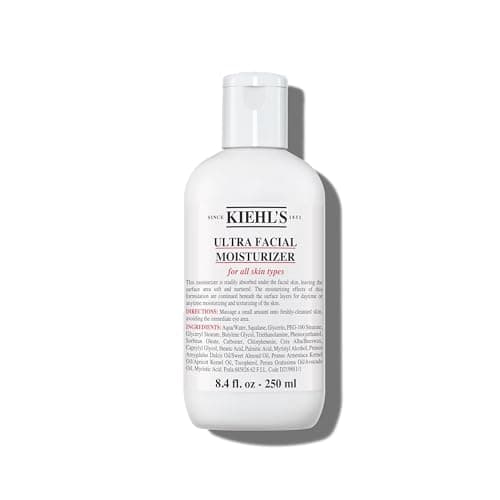 Kiehl's Ultra Facial Moisturizer, for Easy Daily Hydration, Infused with Squalane and Glycerin, Replenishes Moisture Barrier and Softens Skin, Suitable for All Skin Types, Fragrance-Free - 8.4 fl oz - Image 1