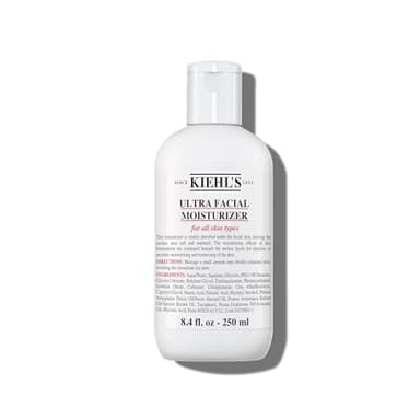 Kiehl's Ultra Facial Moisturizer, for Easy Daily Hydration, Infused with Squalane and Glycerin, Replenishes Moisture Barrier and Softens Skin, Suitable for All Skin Types, Fragrance-Free - 8.4 fl oz - Image 1