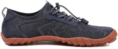 UBFEN Water Shoes Aqua Swim Shoes Mens Womens Beach Sports Quick Dry Barefoot for Boating Fishing Diving Surfing Blue Brown Color Size US 11 Women 9.5 Men - Image 2