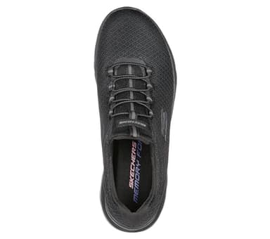 Skechers womens Summits Sneaker, Black, 8 US - Image 3