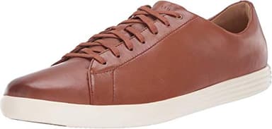 Cole Haan Men's Grand Crosscourt II Sneaker, tan leather burnished, 7 Medium US - Image 1