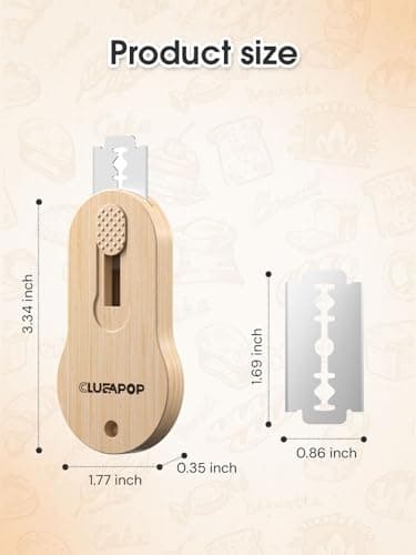 CLUEAPOP Extractable & Magnetic Bread Lame Dough Scoring Tool - Professional Sourdough Scoring Tool - Sourdough Bread Baking & Bread Scoring Tool - Scoring Patterns Booklet & 5 Razor Blades - Image 6