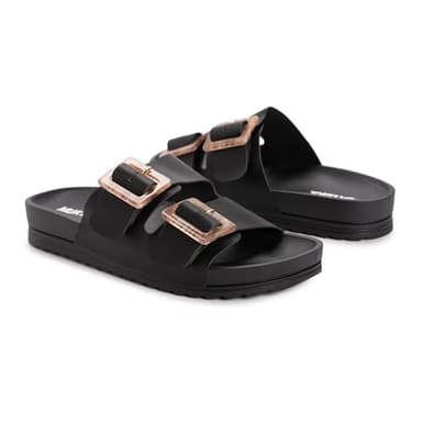 MUK LUKS Women's Grand Cayman Sandal, Black, 9 - Image 2