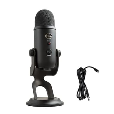Logitech for Creators Blue Microphones Yeti USB Microphone (Blackout) - Image 1