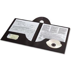 Lockit® Two-Pocket Heavyweight Folder, Letter Size, Black, 25 per Box (87981) - Image 4