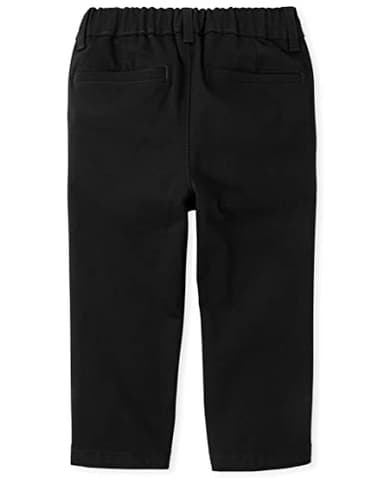 The Children's Place Baby Boys and Toddler Stretch Chino Pants, Black Single, 4T US - Image 4