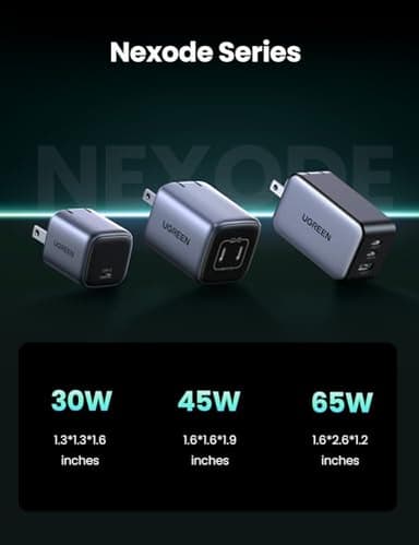 UGREEN 45W USB C Charger for iPhone 17, Nexode 2 Port GaN Foldable PPS Wall Charger Block Support Samsung Super Fast Charging 2.0 for Galaxy S25/S24 iPhone 17/16/15, iPad, MacBook, Steam Deck (Black) - Image 7
