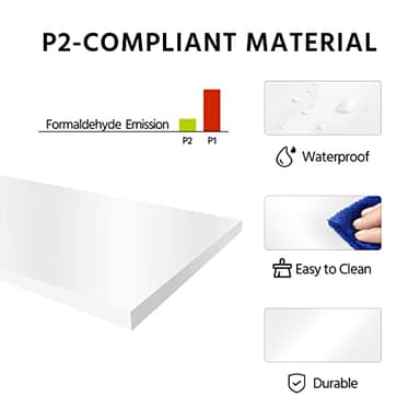 Yaheetech Tall Bathroom Storage Cabinet 67″, Wooden Floor Cabinet with Glass Door, Freestanding StorageOrganizer with Adjustable Shelves, 1 Drawer and Open Storage for Bathroom, Kitchen, Living Room - Image 8