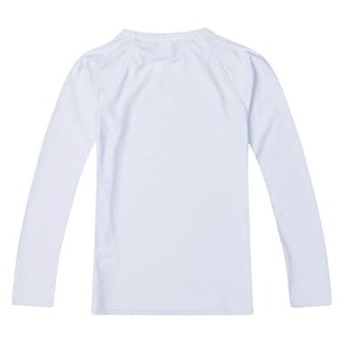 ESTAMICO Baby/Toddler Boys Rash Guard Shirts Long Sleeve Quick Dry Swim Shirt UPF 50+ Rashguard, White 12-18 Months - Image 2