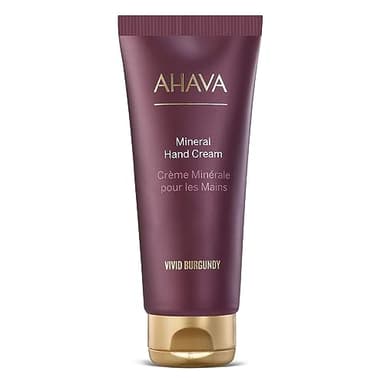 AHAVA Mineral Hand Cream Vivid Burgundy - Luxurious cream for thirsty hands for deep relief & nourishment, maintains smooth & supple hands, with exclusive Dead Sea Mineral blend Osmoter, 3.4 Fl.Oz - Image 1