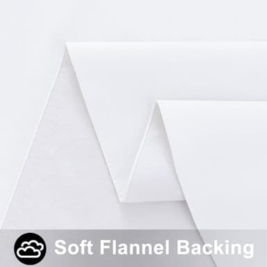 Smiry Rectangle Table Cloth 60x102 Inch, Waterproof Wipeable Vinyl Tablecloths Protector, Oil Spill Proof Plastic Table Cover for Dining, Picnic, Camping, Outdoor, White - Image 4