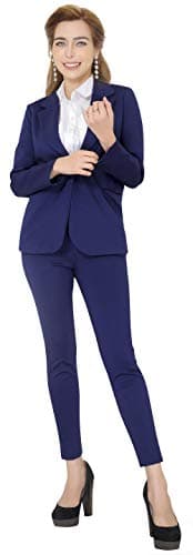 Marycrafts Women’s Two Piece Suits – Business Blazer Pant Suit Set for Work, Professional Outfit, Office Wear, Formal Business Attire 8 Navy - Image 5