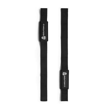 Gymreapers Lifting Wrist Straps for Weightlifting, Bodybuilding, Powerlifting, Strength Training, & Deadlifts - Padded Neoprene with 18" Cotton (Black) - Image 4