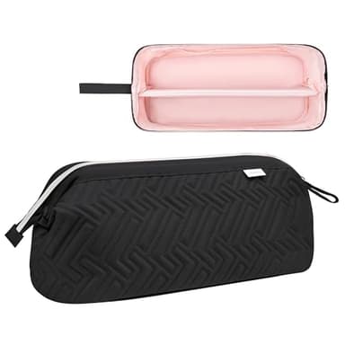 Leudes Hair Tools Travel Bag for Shark Flexstyle Carrying Case Portable Shark Hair Air Wrap Dryer Case Waterproof Dustproof Flat Curling Iron Travel Organizer (Black) - Image 2