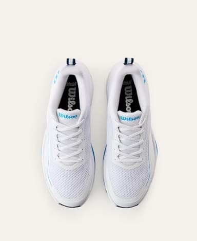 WILSON Rush Pro Lite Men's Tennis Shoe - White/Atomic Blue/Navy Blazer, Size 9 US - Image 3