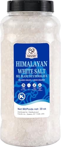 52USA Himalayan White Salt Coarse, Sea Salt for Grinder Refill, 39 oz (2.4 Pound), Pure Nature Himalayan Salts, Coarse Salts Perfect for Cooking, BBQ, Baking, Kosher Salt - Image 1