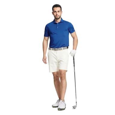MAELREG Golf Polo Shirts for Men Pencil Pin Stripe Lightweight Breathable Moisture Wicking Dry Fit Casual Mens Polo - Image 2