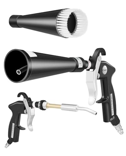 Saker Dry Cleaning Gun,Car Air Blow Gun,Car Cleaning Gun Quickly Removes Surface Dirt and Dust, Air Gun Works with Air Compressor(2 Set Nozzle) - Image 1