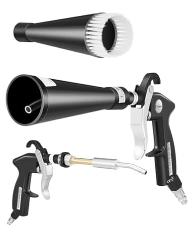 Saker Dry Cleaning Gun,Car Air Blow Gun,Car Cleaning Gun Quickly Removes Surface Dirt and Dust, Air Gun Works with Air Compressor(2 Set Nozzle) - Image 1
