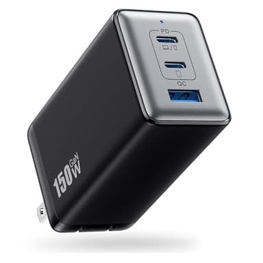 150W USB C Charger Block,GaN III Compact Foldable Wall Charger 3 Port Fast Charging Station,PD QC PPS Portable USB C Hub 100W Laptop Adapter for MacBook Pro/Air,iPad,iPhone 16/Pro,Galaxy S24,Dell etc - Image 1