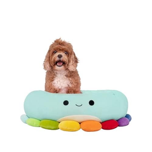 Squishmallows Original 24-Inch Jerrika The Octopus Pet Bed - Medium Sized Ultrasoft Official Plush Pet Bed - Image 1