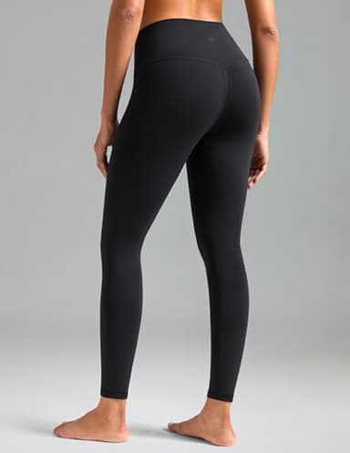 Colorfulkoala Women's Dreamlux High Waisted Workout Leggings 25" Inseam 7/8 Length Yoga Pants (XS, Black) - Image 3