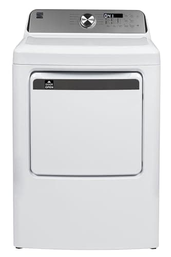 Kenmore 7.0 cu. ft. Front Load Electric Dryer-with Guard to Reduce Wrinkles & Static-Sanitize and Smart Sensor Drying-LED, White - Image 1