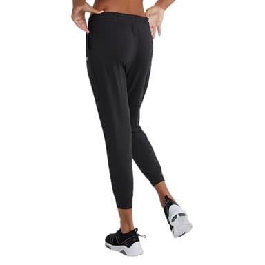 Champion, Soft Touch, Moisture-Wicking Sweatpants, Joggers for Women, 25", Black C -Patch Logo, Medium - Image 2